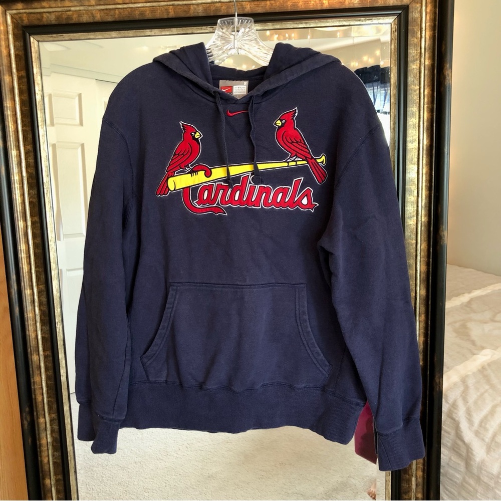 Nike Saint Louis Cardinals Hooded Sweatshirt - Embroidered | Navy Blue | Hoodie
